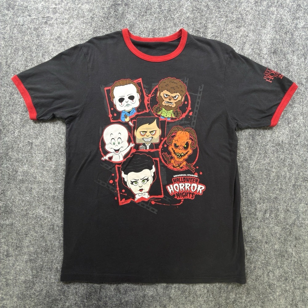 2022 Universal Studios Halloween Horror Nights ringer shirt size LARGE Screamers